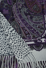 Load image into Gallery viewer, Paisley Scarf Purple
