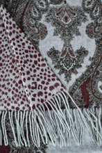 Load image into Gallery viewer, Paisley Scarf Bordeaux
